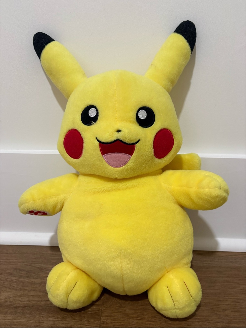Build-A-Bear Yellow Pikachu Plush with Red Cheeks